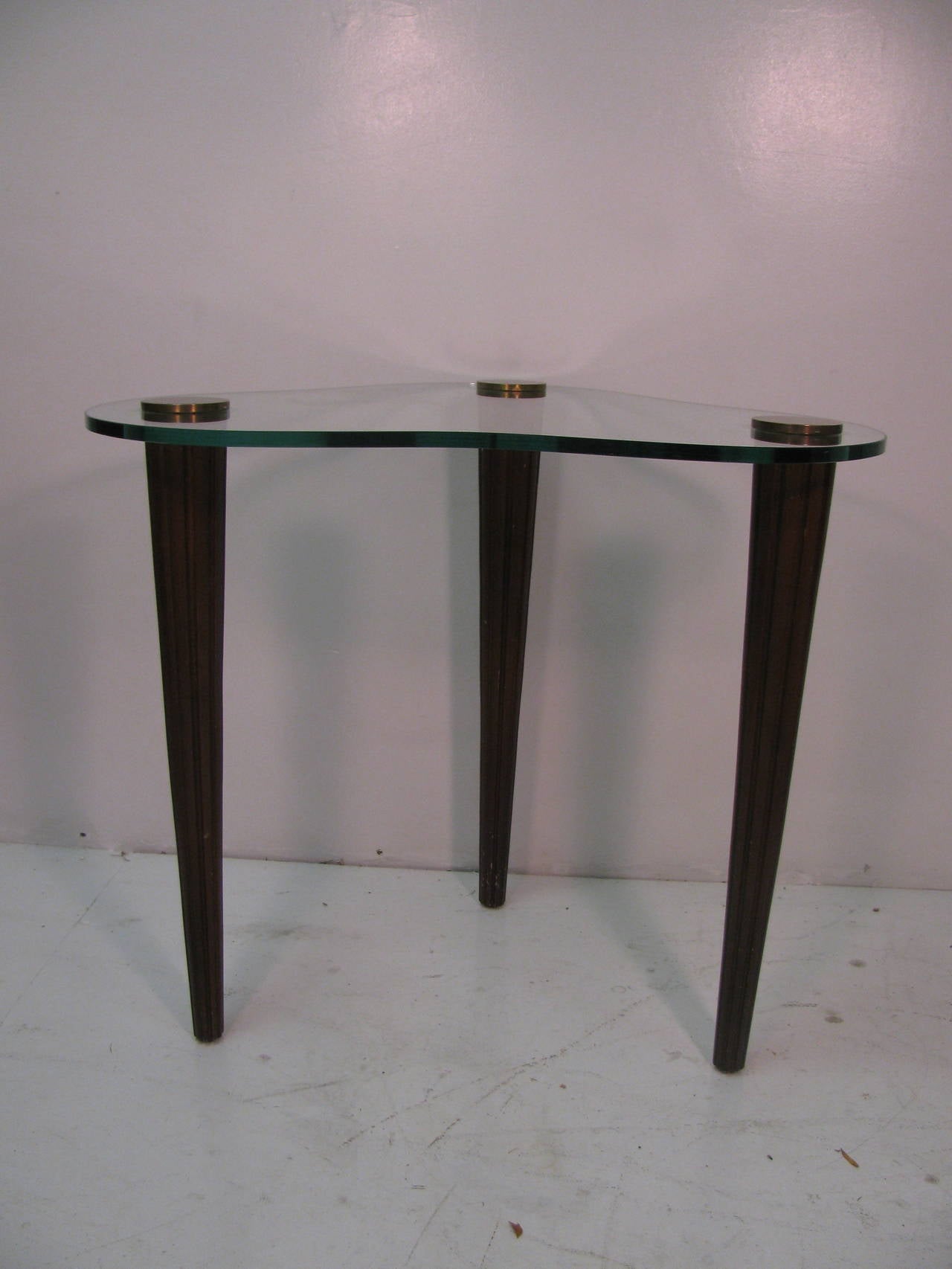 Mid-20th Century Pair of Mid Century Cloud Form Side Tables By Gilbert Rohde