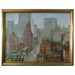 Lower Manhattan NYC Oil On Canvas, Boudreau