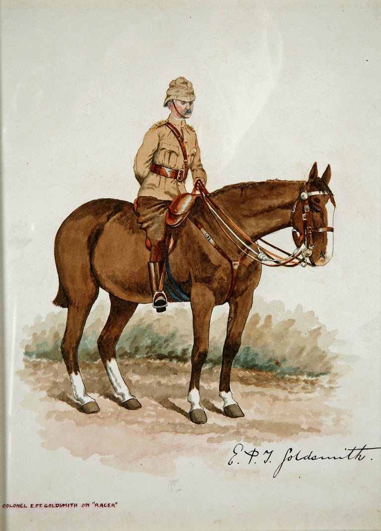 Antique Watercolours of Officers of the Lancashire Fusiliers by McNeil