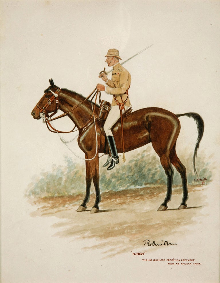 19th Century Antique Watercolours of Officers of the Lancashire Fusiliers by McNeil