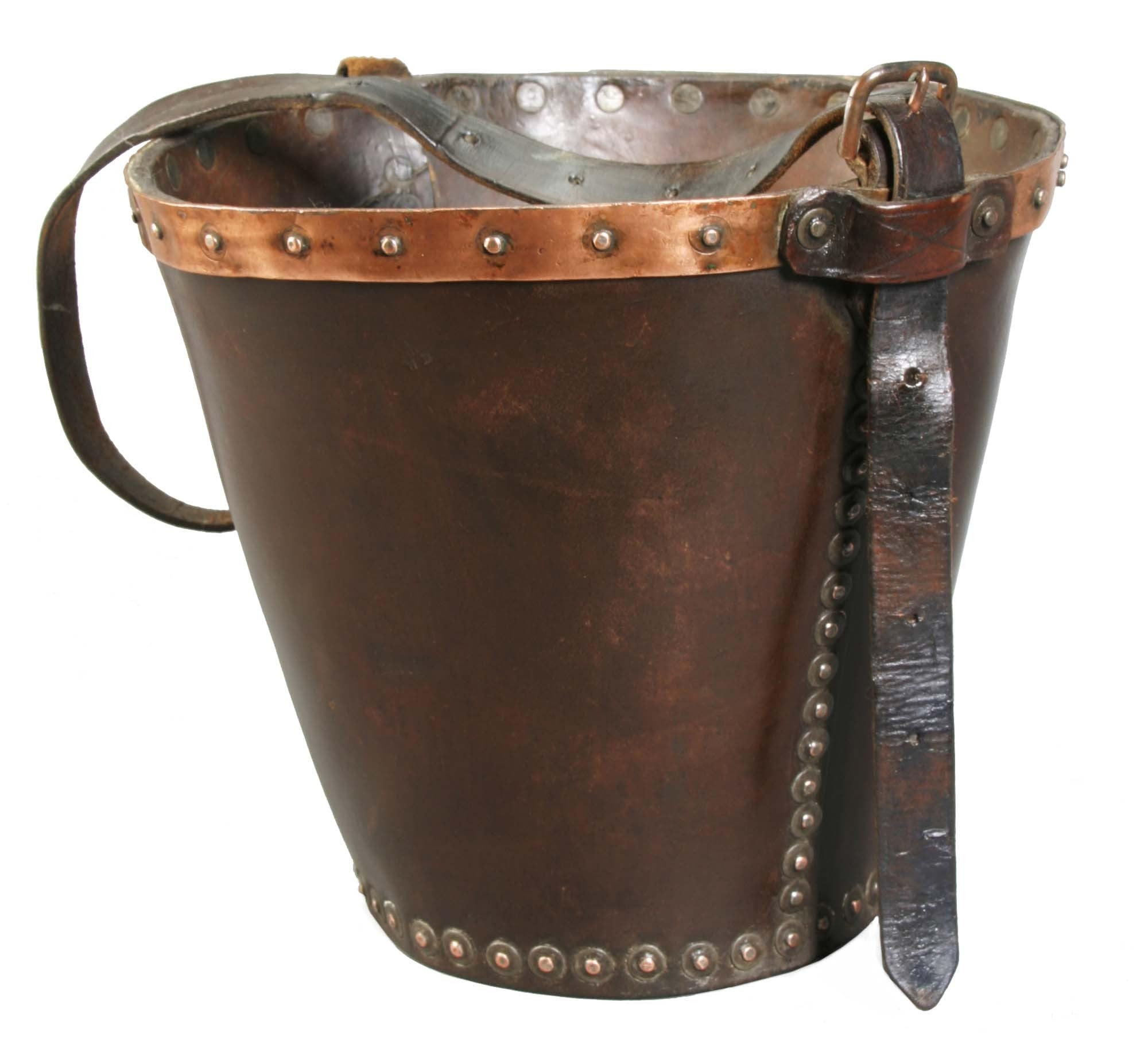 Antique Leather Fire Bucket  For Sale
