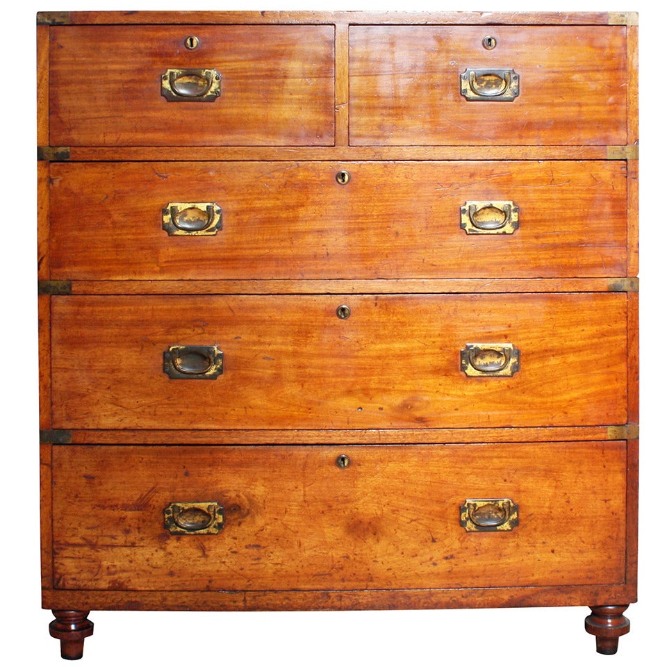 Antique Campaign Chest by Ross of Dublin
