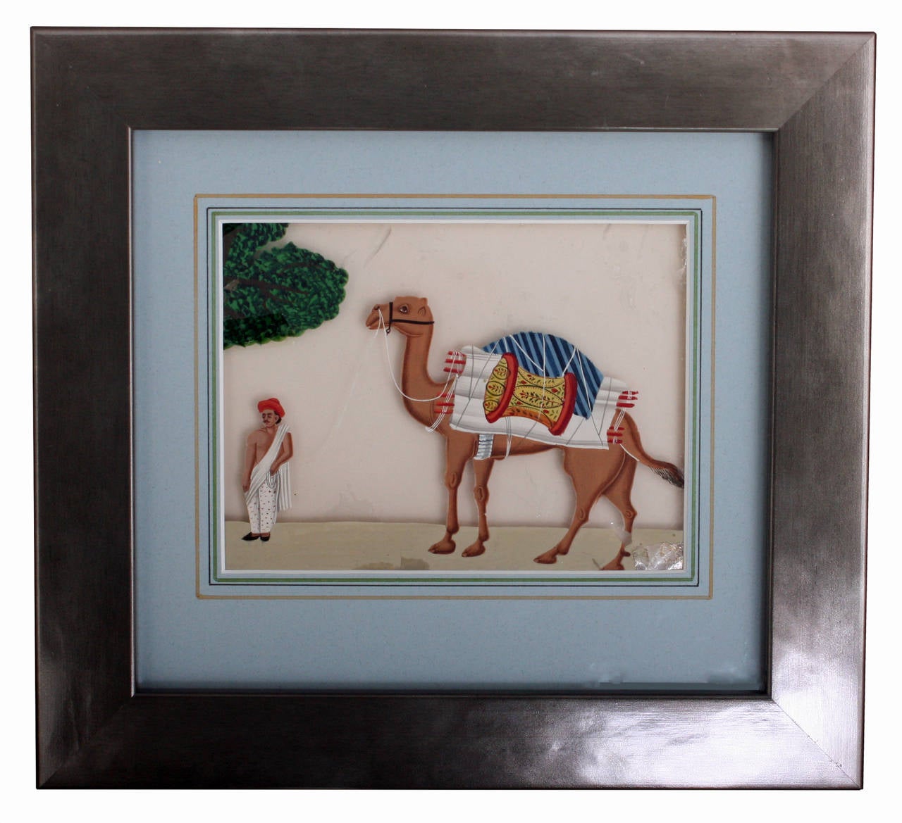 Set of Four HEIC School Paintings on Mica For Sale 3