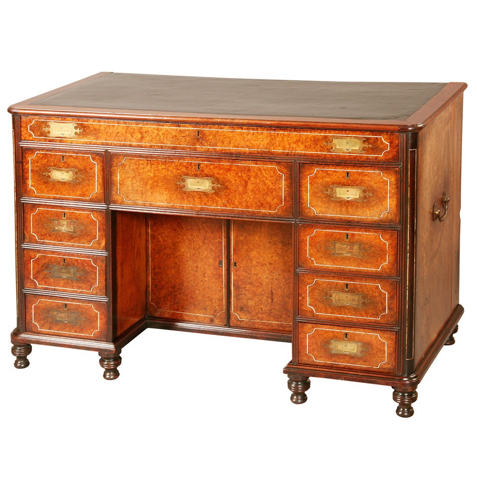 An Antique Chinese Export Campaign Desk For Sale