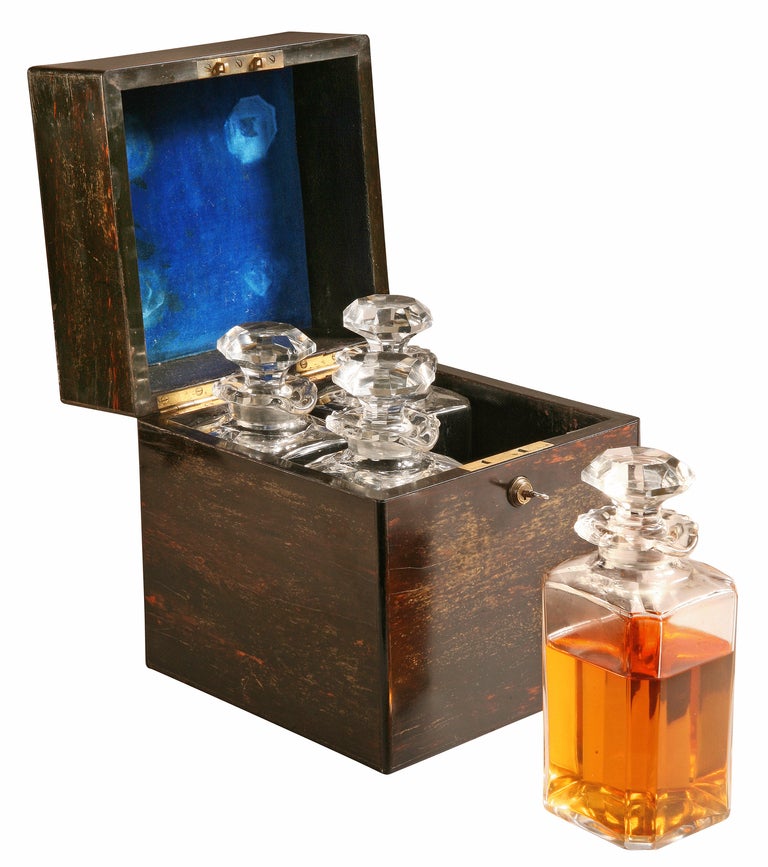 Antique Calamander Decanter Box