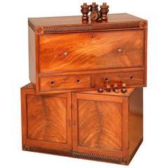 Georgian Secretaire Campaign Chest