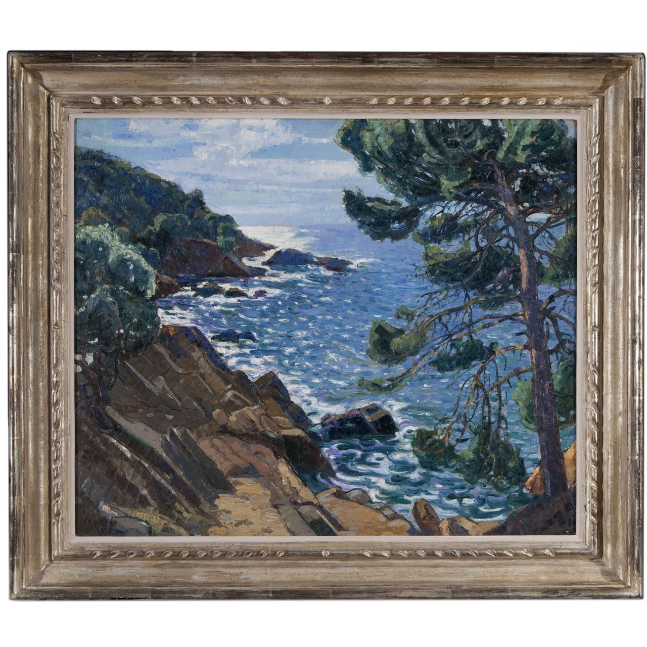 Coastal Landscape in the Mediterranean, Painting For Sale