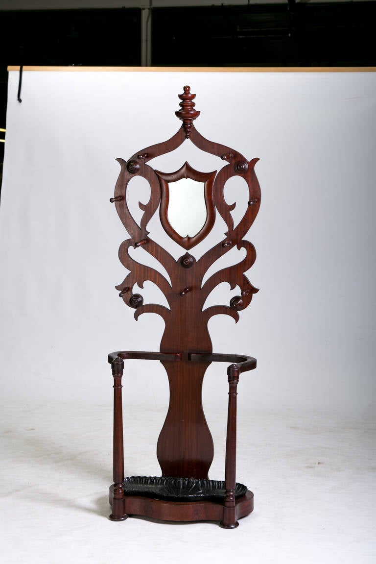 19th C. English Victorian Hall Tree