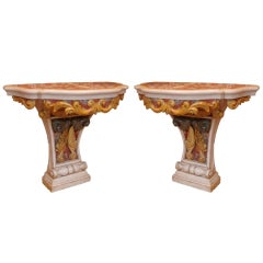 Pair Of 19th century Italian Consoles