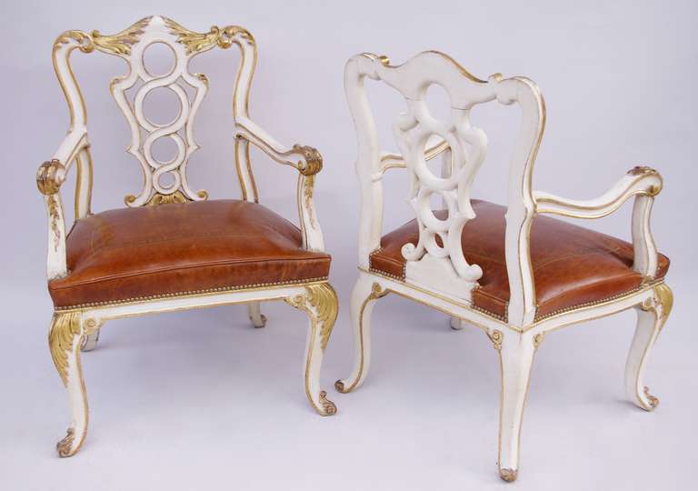 Rococo Pair of Large 
