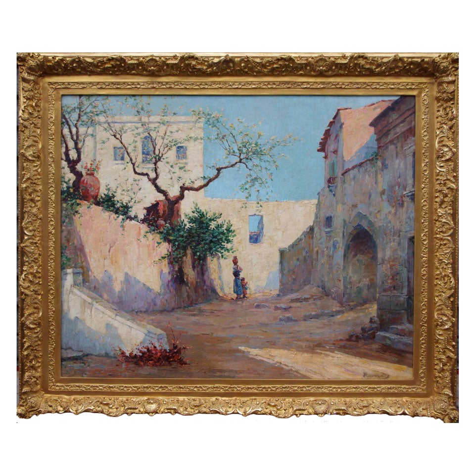 Orientalist Scene, Oil On Canvas Signed Alex Masson