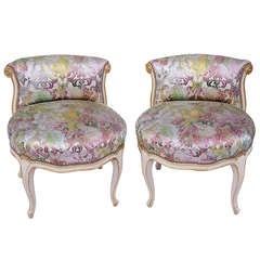 Pair Of Louis XV Style Small Chairs