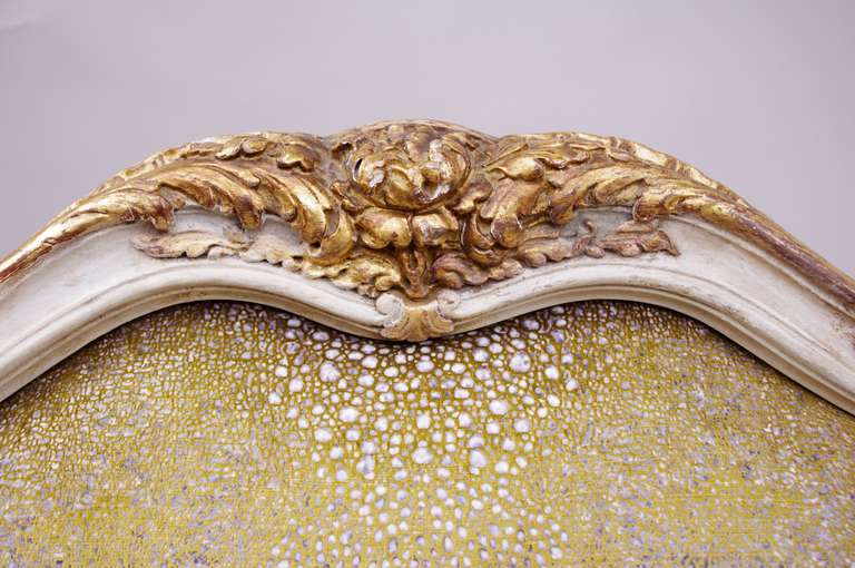 Circa 1930 Period Louis XV Style Salon Set: Pair of Armchairs and a Sofa 1
