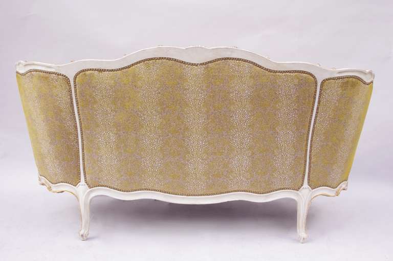 Circa 1930 Period Louis XV Style Salon Set: Pair of Armchairs and a Sofa 4