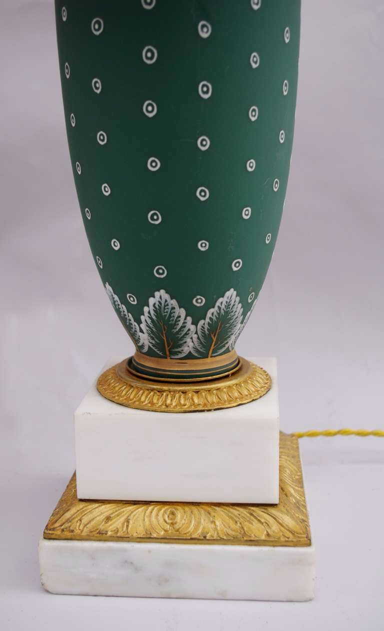 Modern Pair Of 1920 Porcelain Lamps