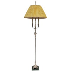 Maison Christofle silvered metal Floor Lamp from 1920