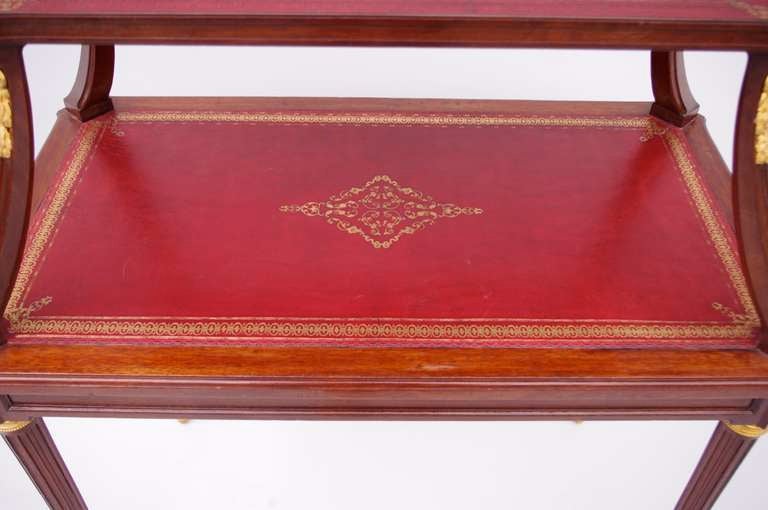 Louis XVI style mahogany tea table, 19th century For Sale 1