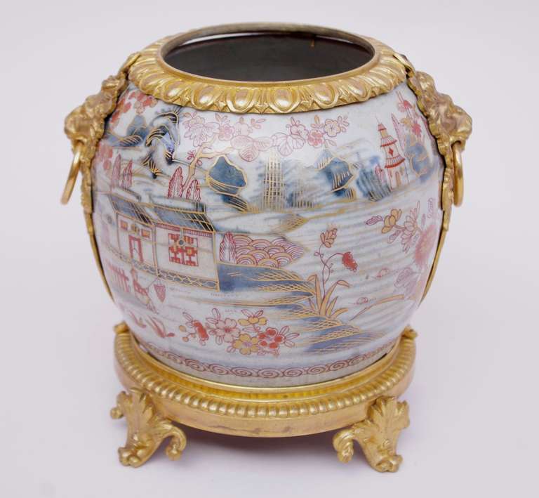 . Imari porcelain cup from 18th century
. Gilded bronze from 19th century