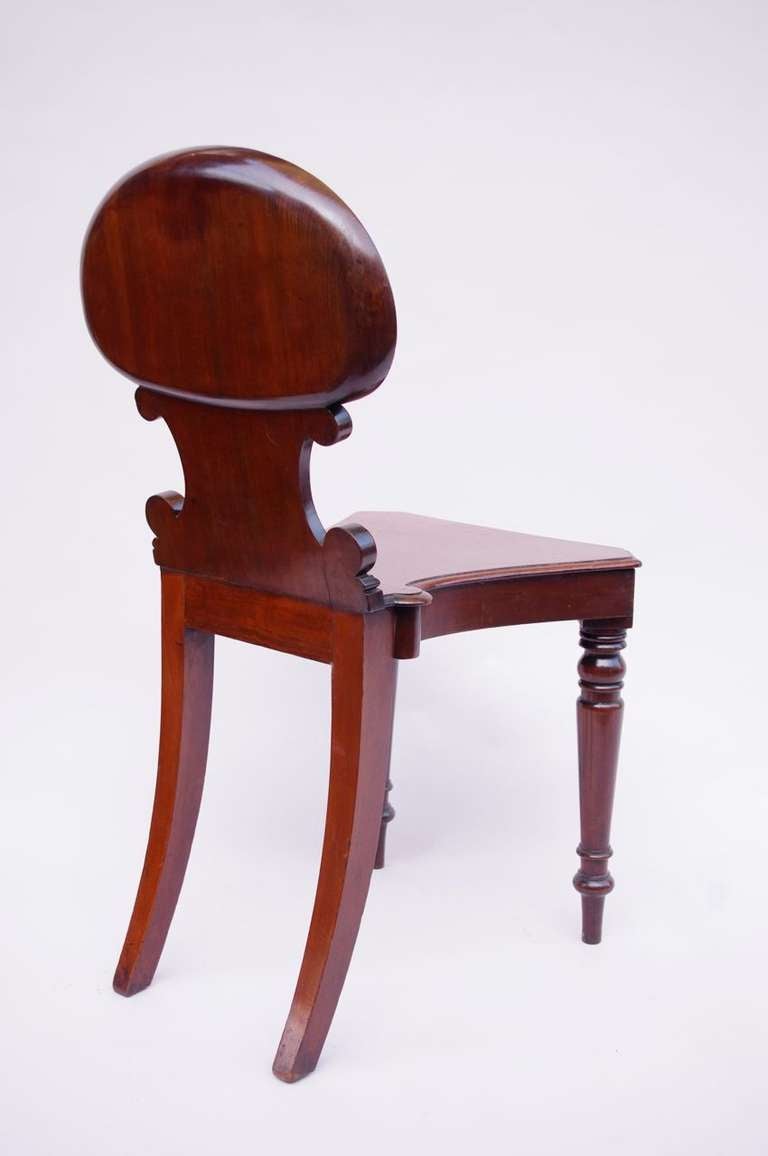 19th Century English Mahogany Chair In Good Condition In Saint-Ouen, FR