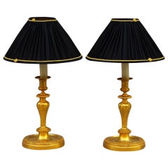 Rare Pair Of Lamps Signed Henri Dasson