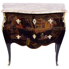Louis XV Style Lacquered Commode from 20th Century