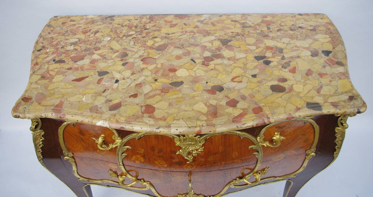 French Louis XV Period Commode Stamped Léonard Boudin
