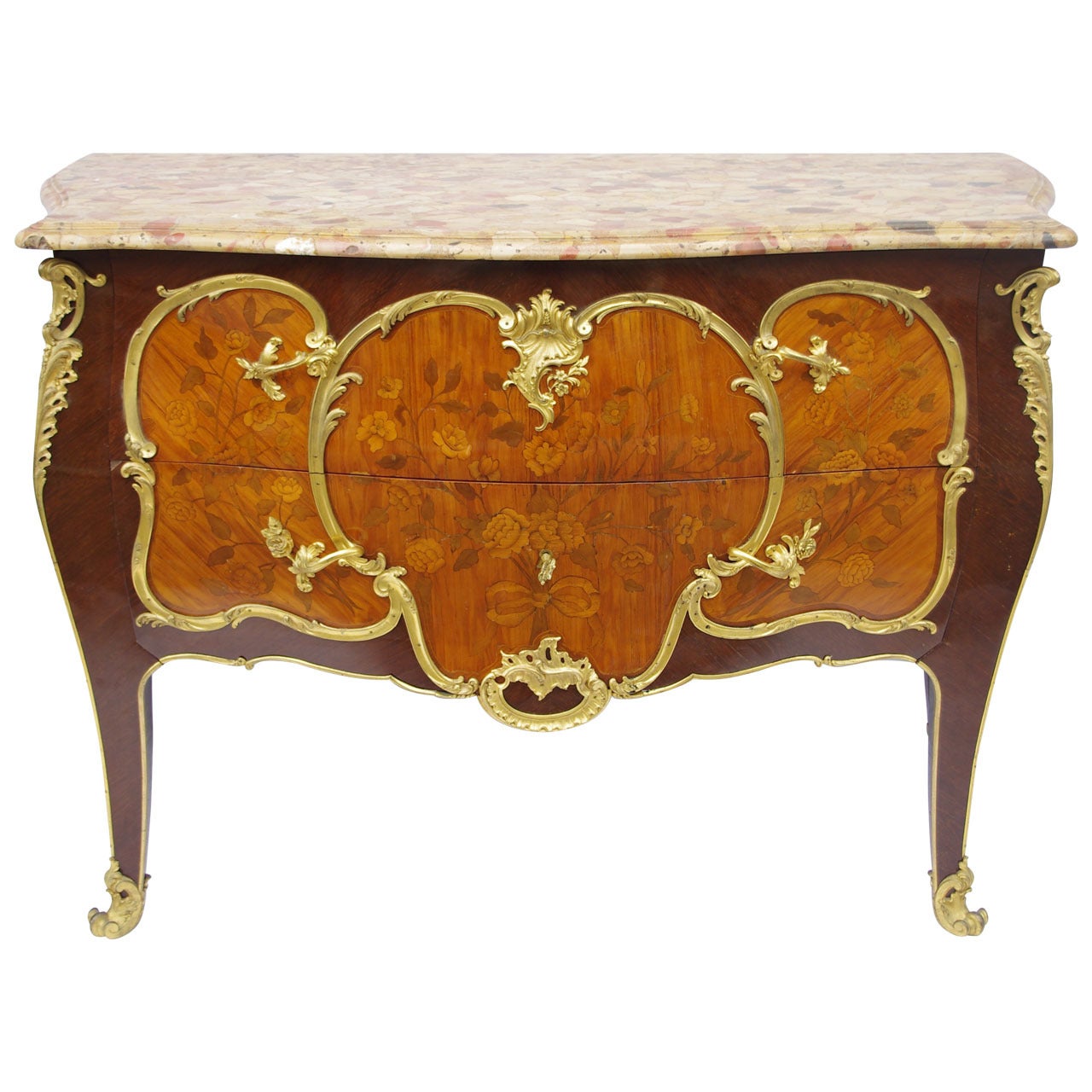 Louis XV Period Commode Stamped Léonard Boudin