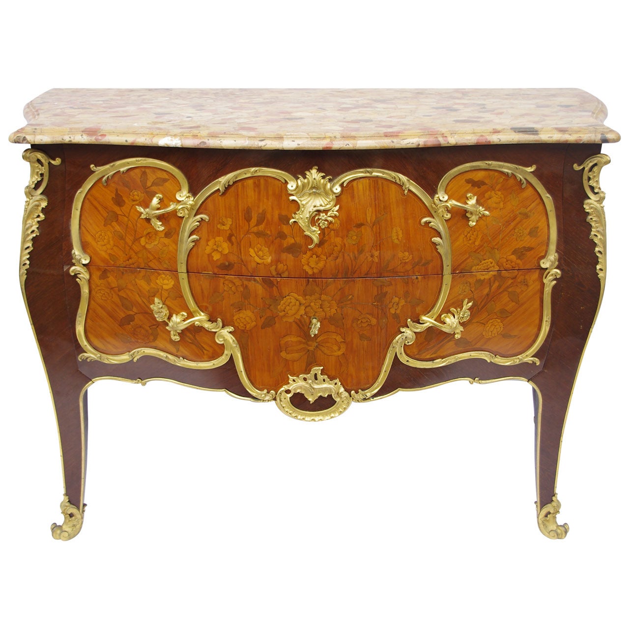 Commode d
époque Louis XV estampillée Léonard Boudin