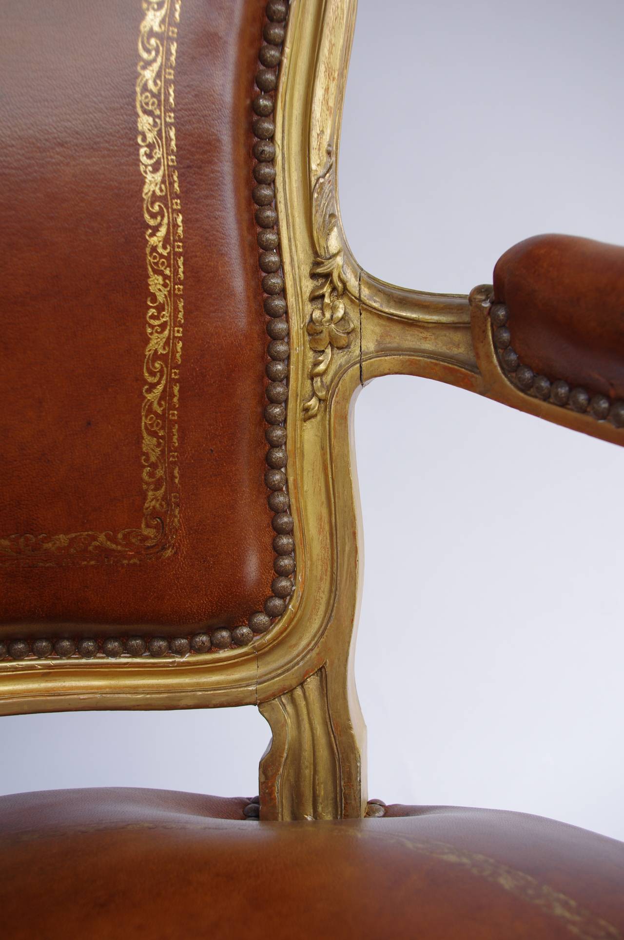 Louis XV Cabriolet Style Armchair from the 19th Century 1