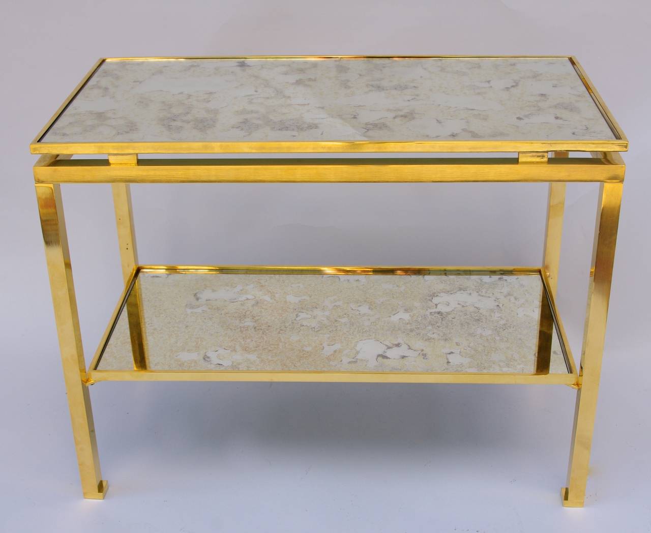 French Pair of Side Tables Designed by Guy Lefèvre for Maison Jansen