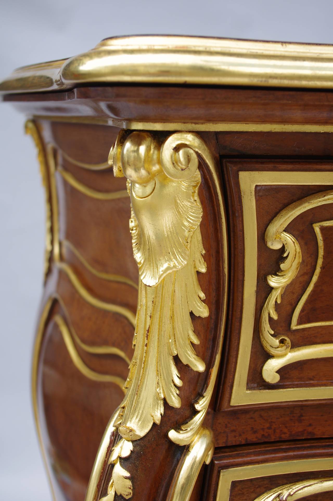 French Louis XV Walnut Commode by Bellanger, circa 1870
