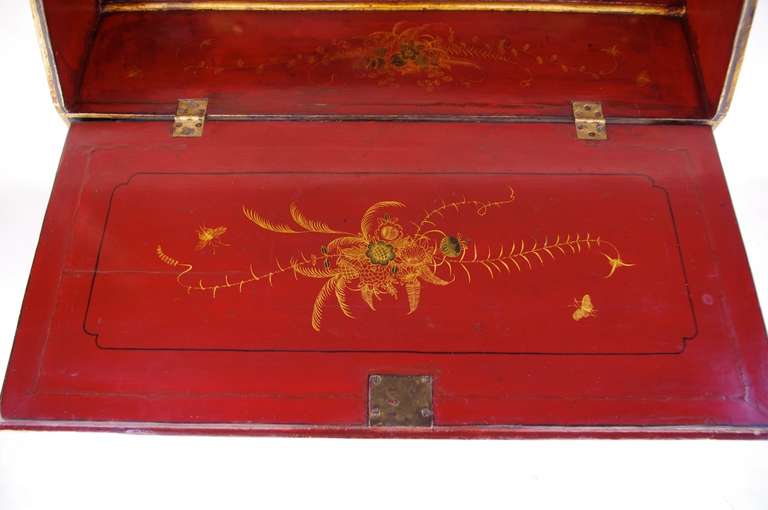 18th Century Chinese Black Lacquered English Chest of Drawers 3