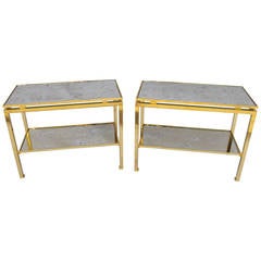 Pair of Side Tables Designed by Guy Lefèvre for Maison Jansen