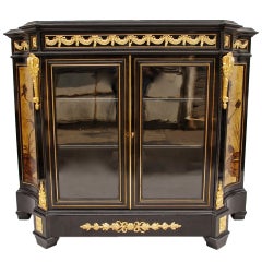 19th Century Louis XVI Style Lacquered Showcase Sideboard
