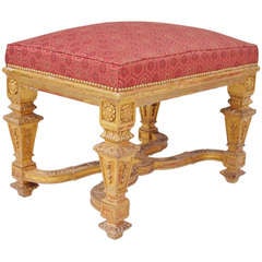 19th century Louis XIV style stool