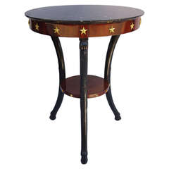 Small Empire Style Tripod Pedestal Table in Mahogany