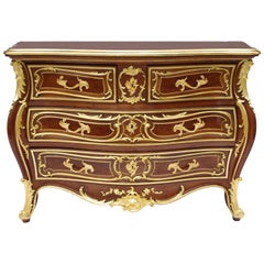 Antique Louis XV Walnut Commode by Bellanger, circa 1870