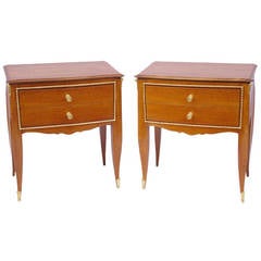 Pair of Maison Rinck Bedside Tables from the Art Deco Period