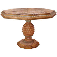 Large Jansen Style Pineapple Center Table