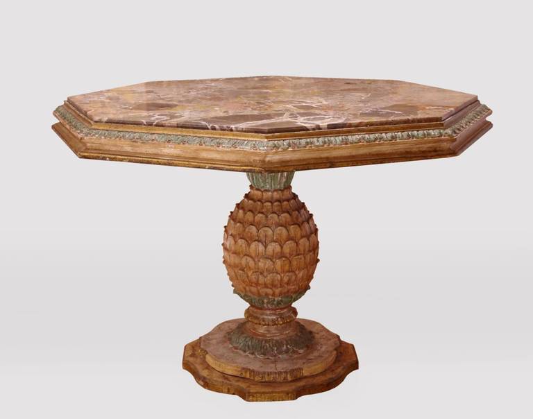 Large Jansen Style Pineapple Center Table