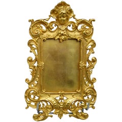 19th c. Two louis XV style gilded bronze photo frames