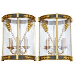 Pair of empire style sconces from XXth century