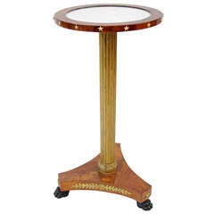 19th c. Small Empire Style Pedestal Table