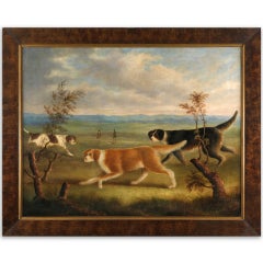 Antique 'Favourite Hounds On The Heath'