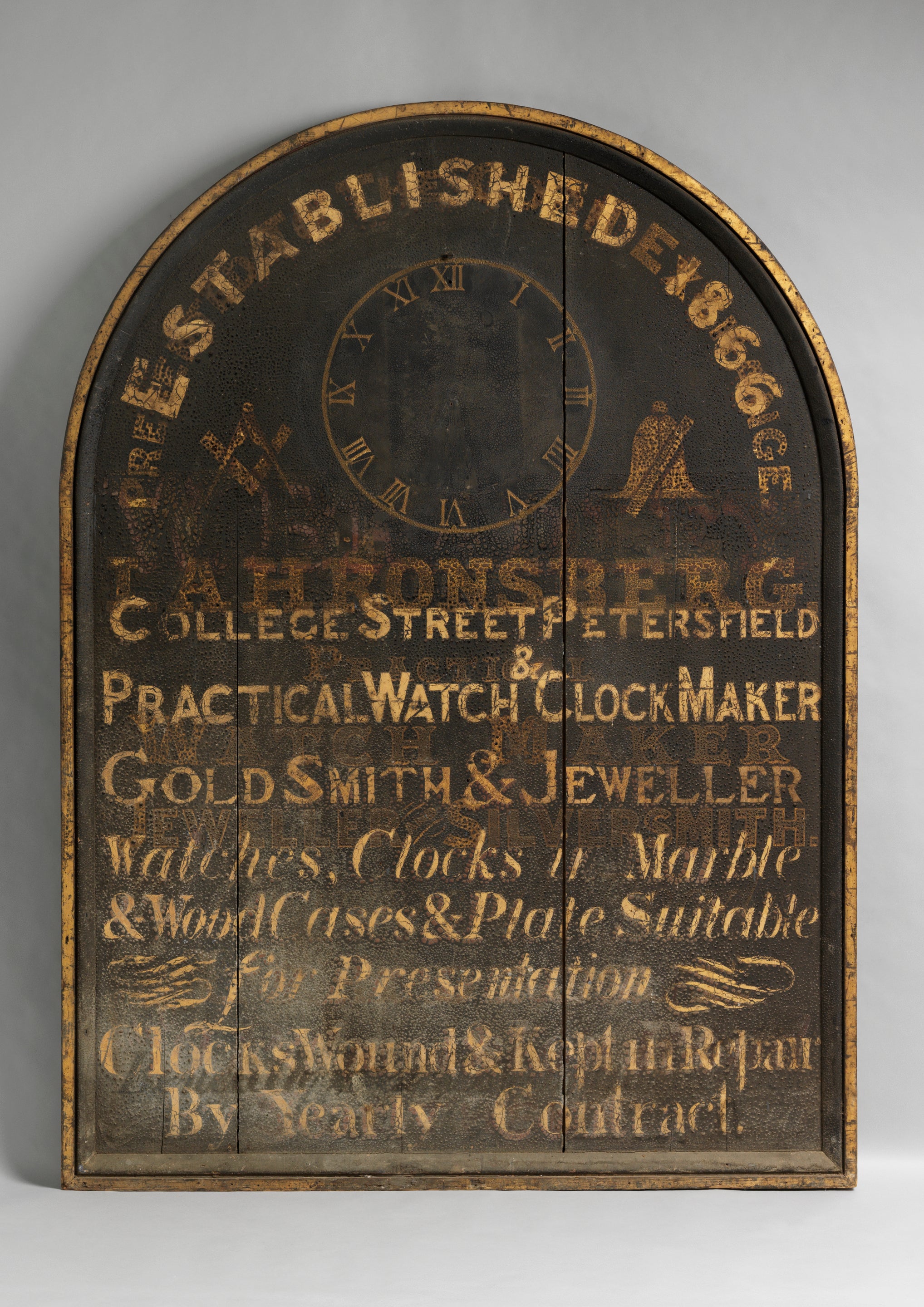 Large English Original Jeweller's Trade Sign
