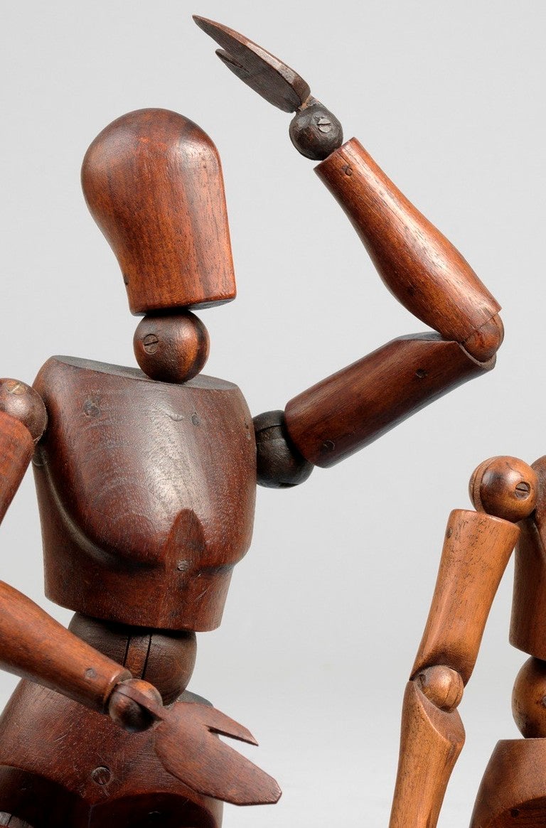 Three Original Articulated Artist's Mannequins or 'Lay' Figures at 1stdibs