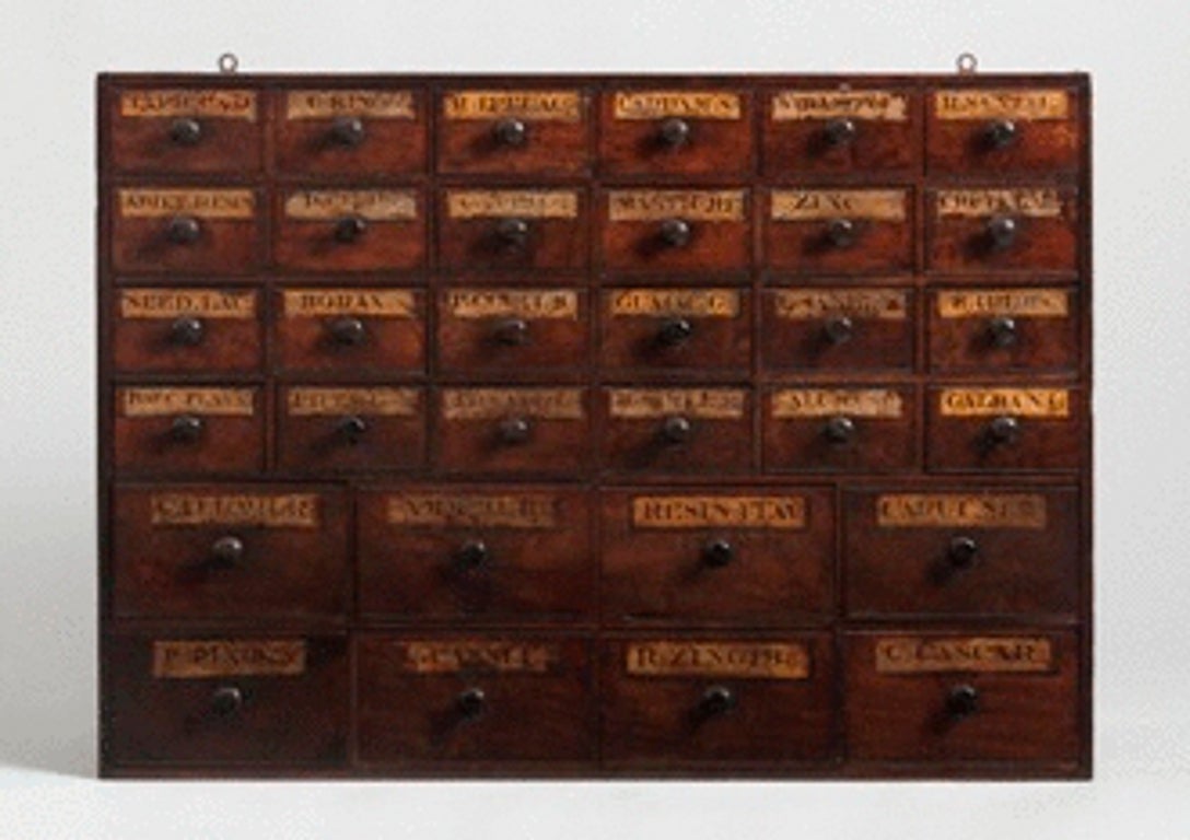 Small Nest of Thirty Two Apothecary Drawers