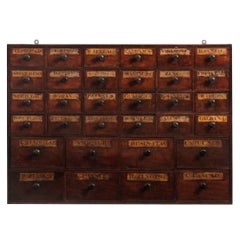 Small Nest of Thirty Two Apothecary Drawers