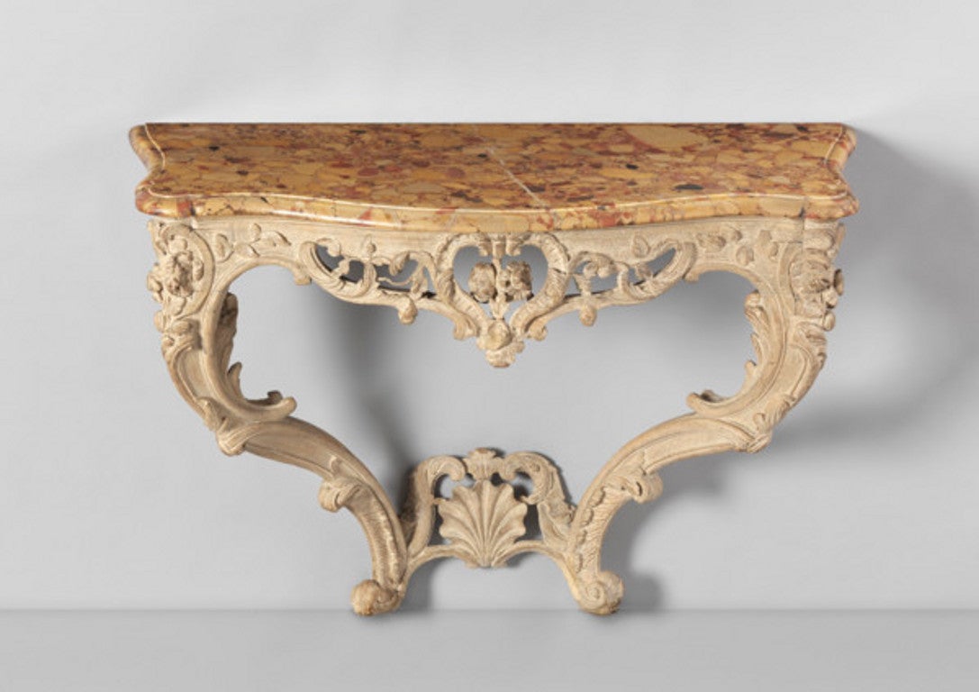 French Provincial Rococo Console Table of Louis XV Style For Sale