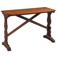 Diminutive Trestle Ended Tavern Table